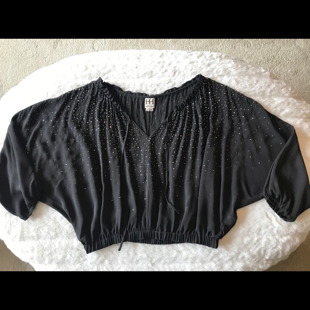 Haute Hippie Crystal Embellished Blouse